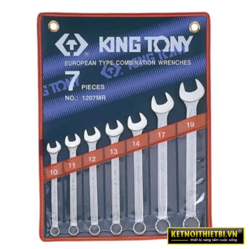 Bộ cờ lê vòng miệng 7 chi tiết 10-19mm Kingtony 1207MR