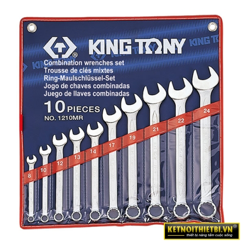 Bộ cờ lê vòng miệng 10 chi tiết 8-24mm Kingtony 1210MR