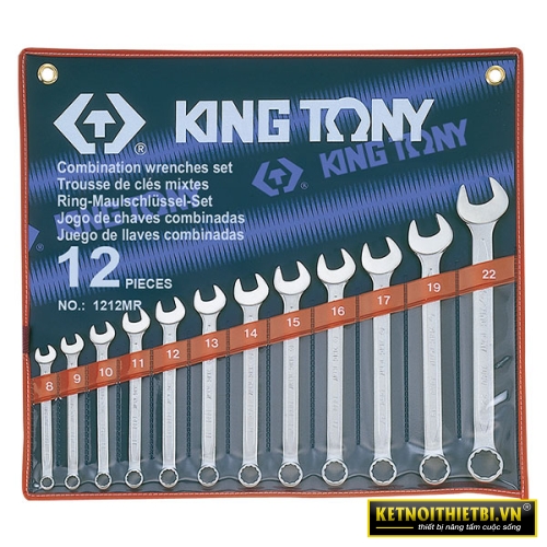 Bộ cờ lê vòng miệng 12 chi tiết 8-22mm Kingtony 1212MR