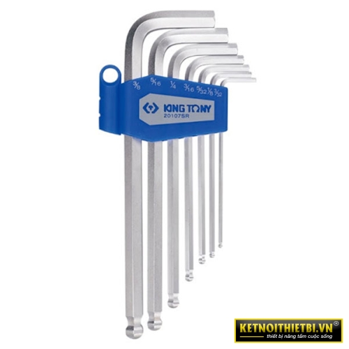 Bộ lục giác 7 chi tiết hệ inch Kingtony 20107SR