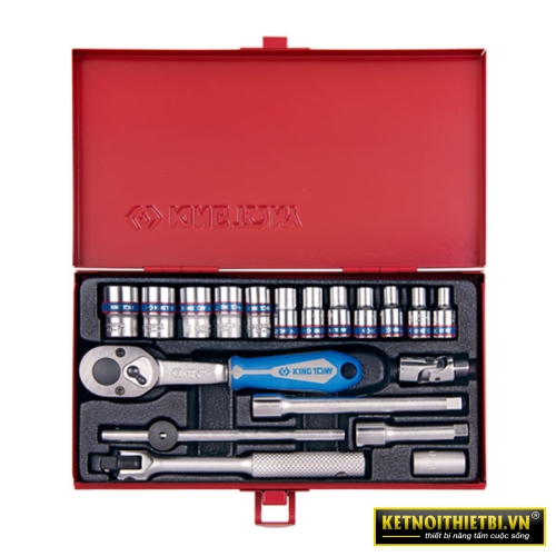 Bộ tuýp 1/4&#8243; 19 chi tiết Kingtony 2521MR