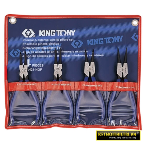 Bộ kềm mở phe 4 chi tiết Kingtony 42114GP