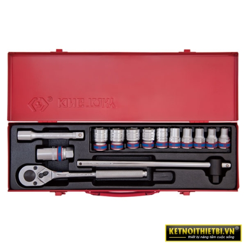 Bộ tuýp 1/2&#8243; 14 chi tiết Kingtony 4512MR