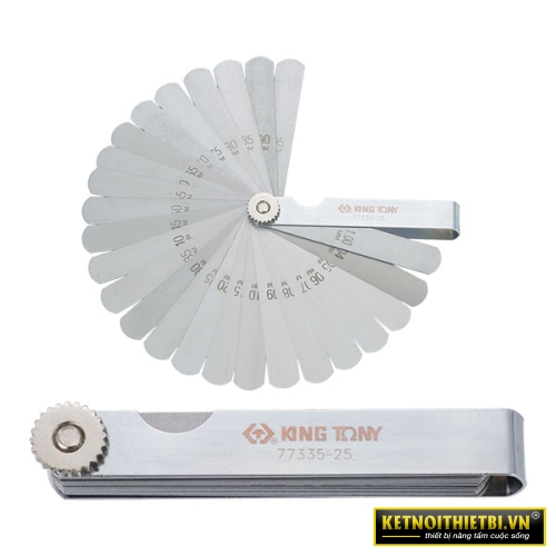 Bộ dưỡng đo độ dày 0.04-1mm 25 lá Kingtony 77335-25