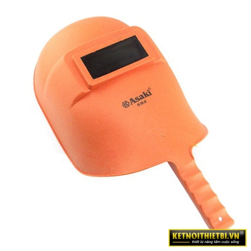 Mặt nạ hàn cầm tay chống UV nhựa PP cam Asaki AK-2032