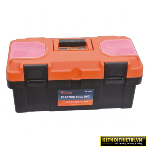 Thùng đồ nghề nhựa 45x23x20cm Asaki AK-9963