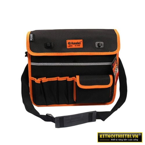 Túi xách đồ nghề đáy nhựa 44x25x28cm Asaki AK-9998