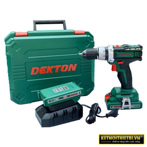 Bộ máy khoan 10mm 2 pin 21V Dekton M21-ID10CB