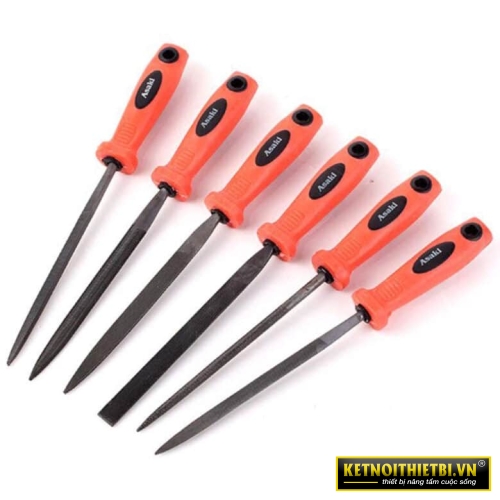Bộ giũa mini 6 cây 5mm x 180mm Asaki AK-3900
