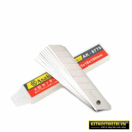 Lưỡi dao rọc giấy 100 x 18 x 0.5mm  Asaki AK-8770