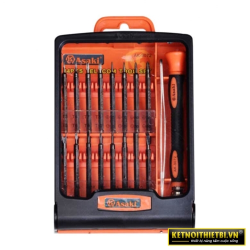Bộ tua vít viễn thông 34 chi tiết Asaki AK-9072
