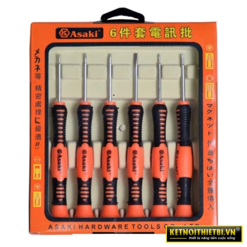 Bộ tua vít viễn thông 6 cây Asaki AK-9075
