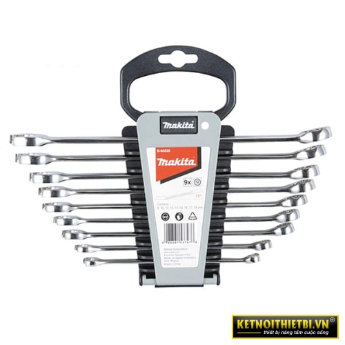 Bộ cờ lê vòng miệng 9 chi tiết Makita B-65539