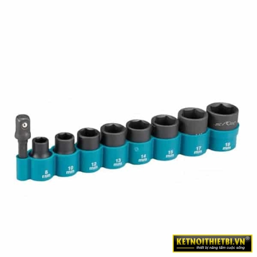 Bộ đầu tuýp siết bu lông 1/2” có đầu chuyển Makita B-55762