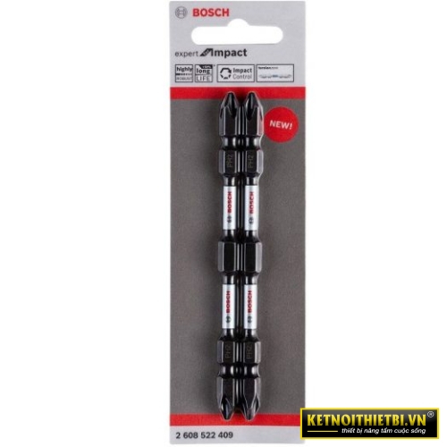 Đầu vặn vít ngắn 2 mũi Bosch 2608522409