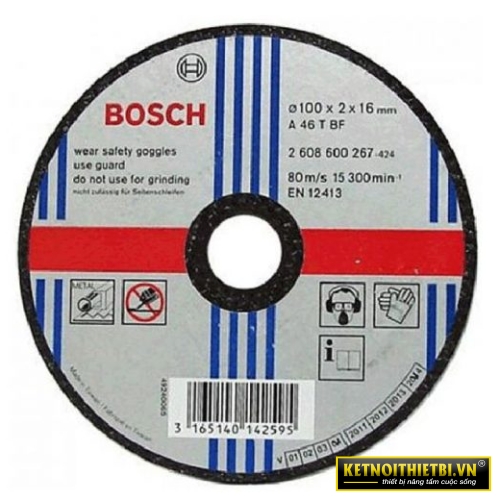 Đá cắt sắt 305x3x22.2mm Bosch 2608600276