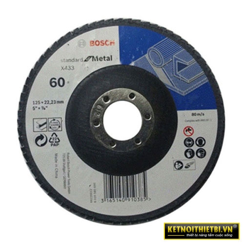 Đĩa nhám xếp Alox P120 Ø180mm Bosch 2608601695