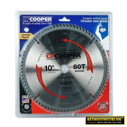 Lưỡi cưa gỗ 255mm x 80T CFCooper SW10080