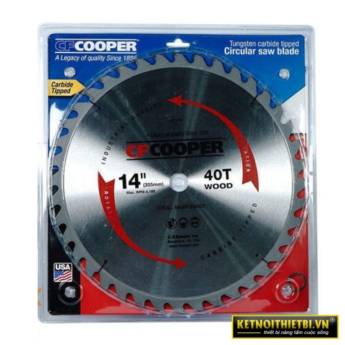 Lưỡi cưa gỗ 355mm x 40T CFCooper SW14040
