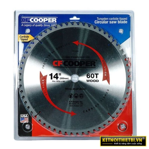 Lưỡi cưa gỗ 355mm x 60T CFCooper SW14060