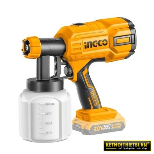 Súng phun sơn pin 20V INGCO CSGLI2001