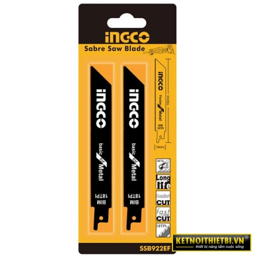 Bộ Lưỡi Cưa Kiếm INGCO SSB922EF