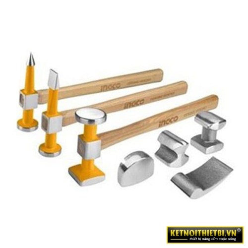 Bộ 7 món đe và búa làm đồng INGCO HBAFH0711