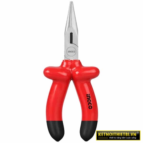 Kềm mũi nhọn mỏ dài cách điện 200mm INGCO HILNP01200