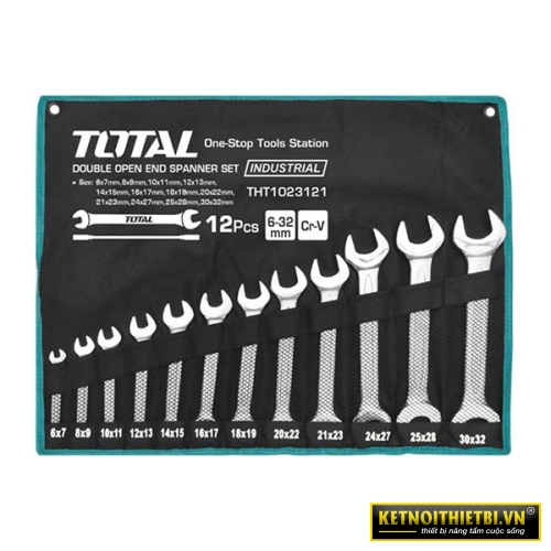Bộ cờ lê 2 miệng 6-32mm Total THT1023121