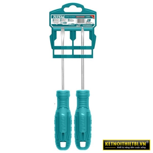 Bộ 2 tua vít dẹp và bake Total THTDC250201