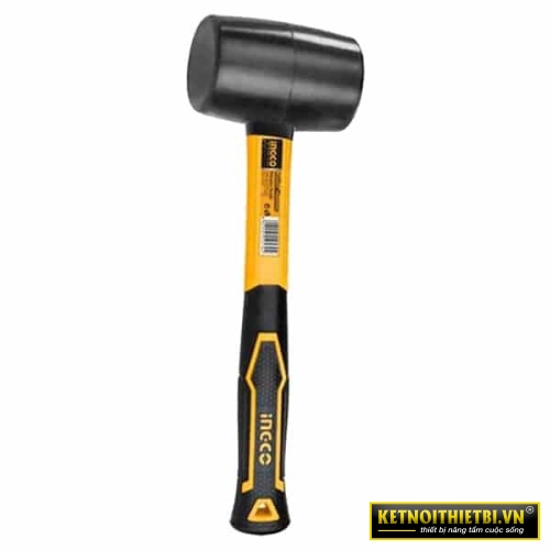 Búa Cao Su Đen 220g INGCO HRUH8208