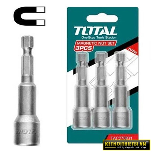 Bộ mũi vít bắn tôn 8mm Total TAC270831