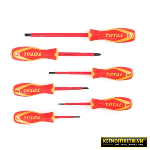 Bộ 6 tua vít cách điện Total THTIS566