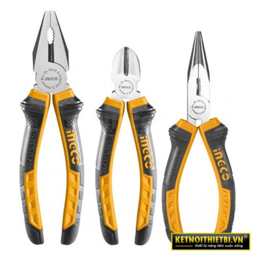 Bộ 3 kềm răng, cắt và nhọn INGCO HKPS08318