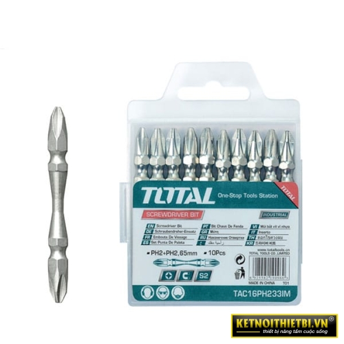 Mũi siết vít hai đầu 65mm Total TAC16PH233IM