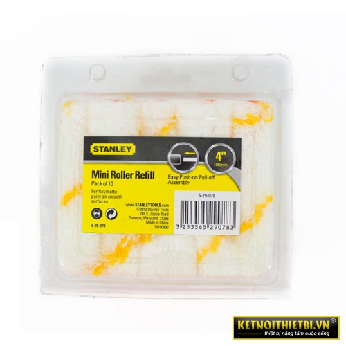 Lăn sơn 4"/100mm (bộ 10c) Stanley 5-29-078