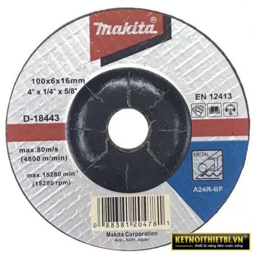 Đá mài sắt 100x6x16mm Makita D-18443