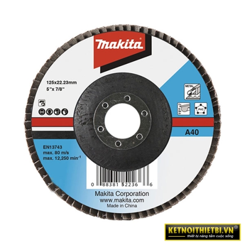 Đĩa nhám xếp sợi thủy tinh 125×22.23mm Makita D-63507