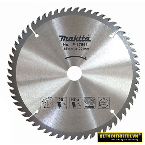 Lưỡi cắt gỗ 185mm Makita P-67963