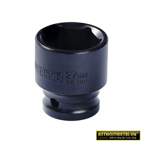 Đầu tuýp đen 6 cạnh 1/2in &#8211; 27mm Sata 34320
