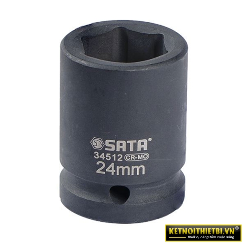 Đầu tuýp đen 6 cạnh 3/4in &#8211; 24mm Sata 34512
