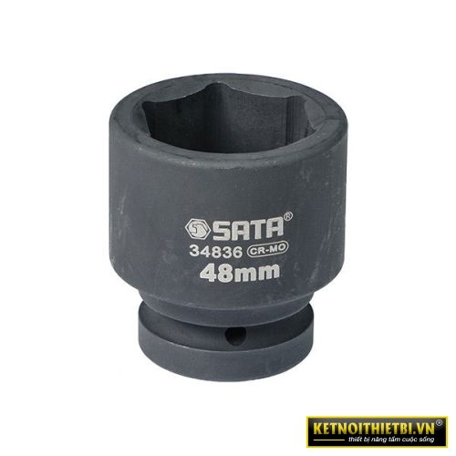 Đầu tuýp đen 6 cạnh 1in &#8211; 48mm Sata 34836