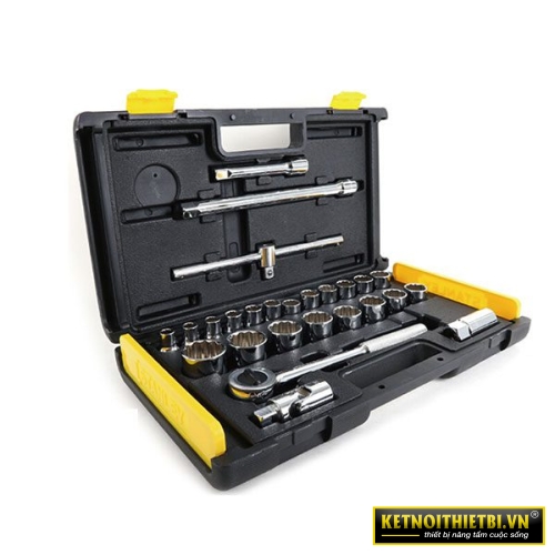 Đầu tuýp bộ 1/2&#8243; 12PT MET 27 chi tiết Stanley 86-477