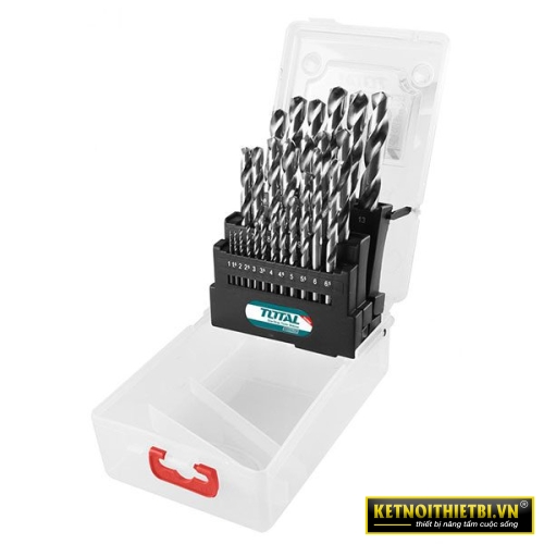 Bộ 25 mũi khoan sắt 1-13mm Total TACSD0251