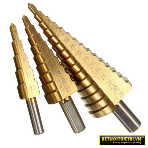 Bộ 3 mũi khoan chóp nón 4-32mm Total TACSD2031