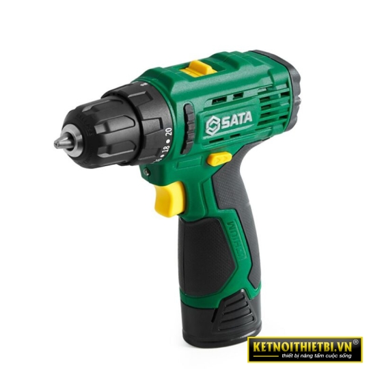 Máy khoan pin không chổi than 12V 2Ah Sata 05801