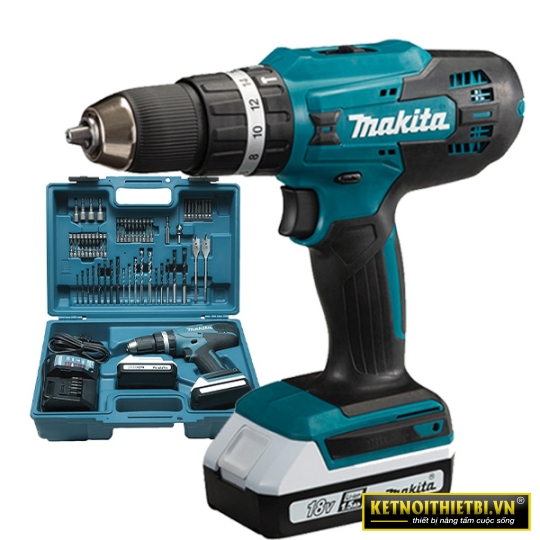 Máy khoan vặn vít pin 18V Makita HP488DYEX1