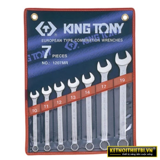 Bộ cờ lê vòng miệng 7 chi tiết 10-19mm Kingtony 1207MR