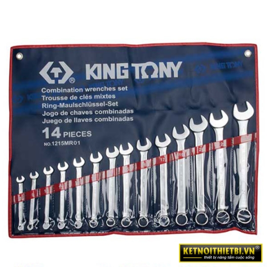Bộ cờ lê vòng miệng 14 chi tiết 8-24mm Kingtony 1215MR01