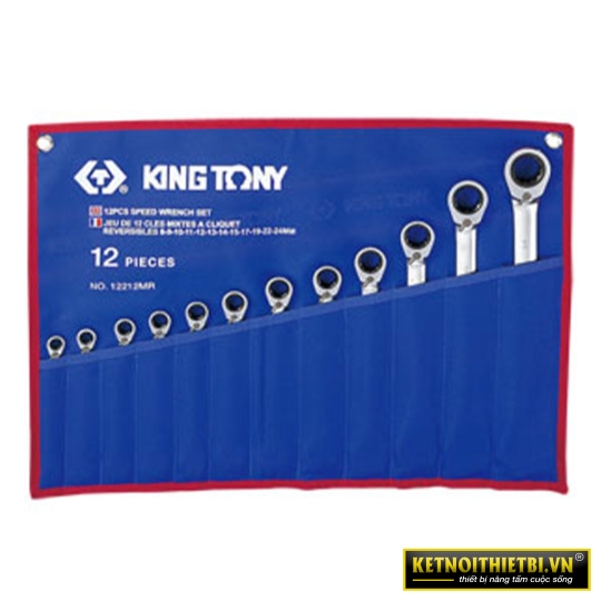 Bộ cờ lê vòng miệng 12 chi tiết 8-24mm Kingtony 12212MR